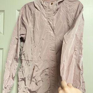 Women's Light Pink Hooded Jacket